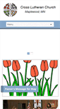 Mobile Screenshot of crosslutheranchurch.org