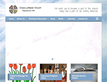 Tablet Screenshot of crosslutheranchurch.org